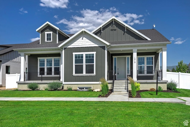 1919 S Sawmill Blvd E, Heber City, UT 84032 - view of front of home featuring covered porch, board and batten siding, and a shingled roof