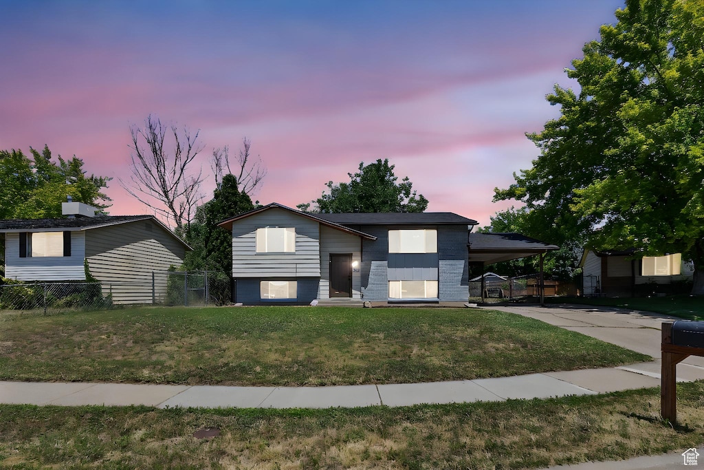789 E 600 N, Layton, UT 84041 - view of front of house with a carport and concrete driveway