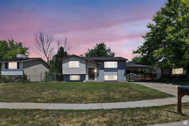 789 E 600 N, Layton, UT 84041 - view of front of house with a carport and concrete driveway
