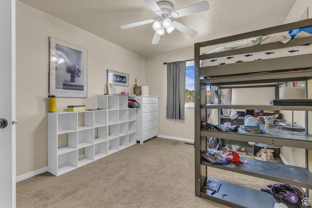 158 N Walton Ct W, North Salt Lake, UT 84054 - carpeted bedroom featuring baseboards and a ceiling fan