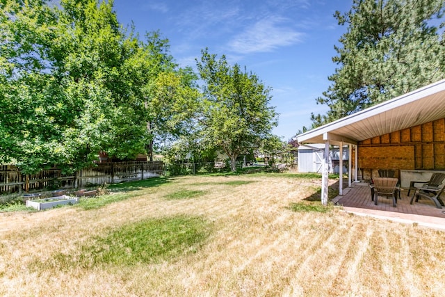 1844 Sorrento Dr, Woods Cross, UT 84087 - fenced backyard with a storage unit
