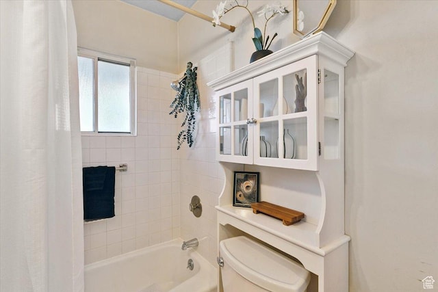 851 E Elm Ave, Salt Lake City, UT 84106 - full bathroom with shower / bath combo with shower curtain and toilet