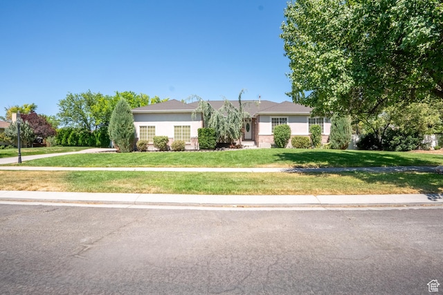 571 E Golden Pheasant Dr, Draper, UT 84020 - single story home with stucco siding and a front yard