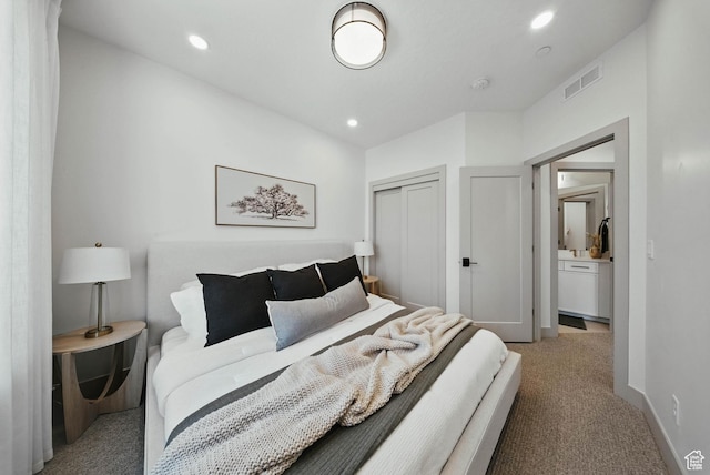 2009 E Beverly Dr S, Holladay, UT 84117 - carpeted bedroom with a closet and recessed lighting