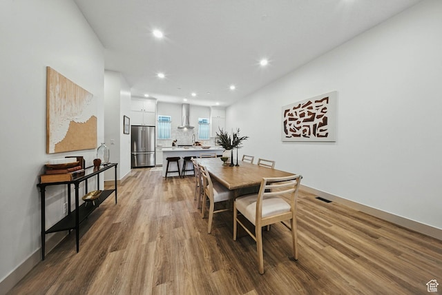 2009 E Beverly Dr S, Holladay, UT 84117 - dining room featuring wood finished floors and recessed lighting