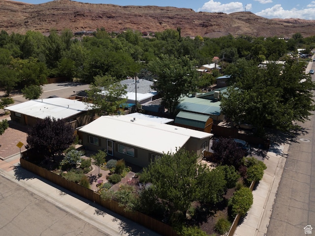 460 E Bowen Cir, Moab, UT 84532 - aerial view of property and surrounding area with a mountainous background