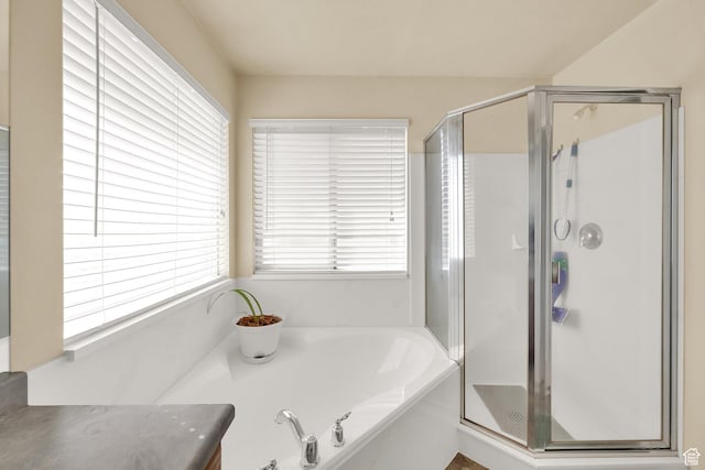 1047 W Ascot Dr N, North Salt Lake, UT 84054 - bathroom with a stall shower and a bath