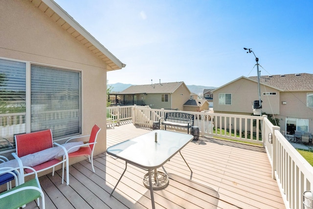 1047 W Ascot Dr N, North Salt Lake, UT 84054 - wooden terrace with a residential view