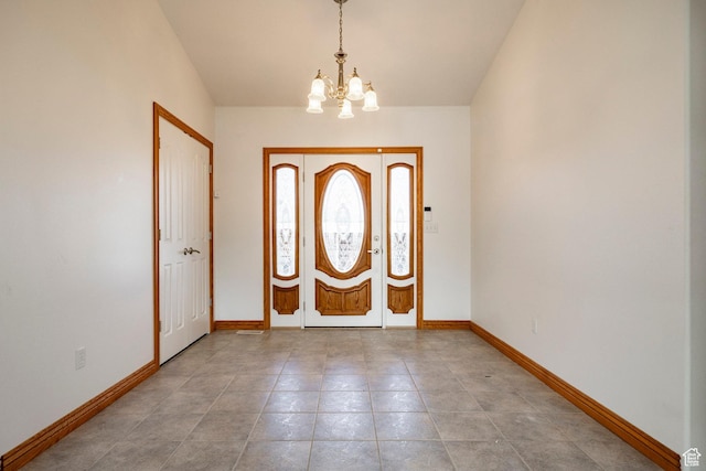 3787 E 1200 S, Heber City, UT 84032 - entryway featuring a chandelier and light tile patterned flooring