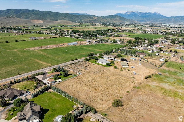 3787 E 1200 S, Heber City, UT 84032 - aerial view of property and surrounding area with mountains and rural landscape