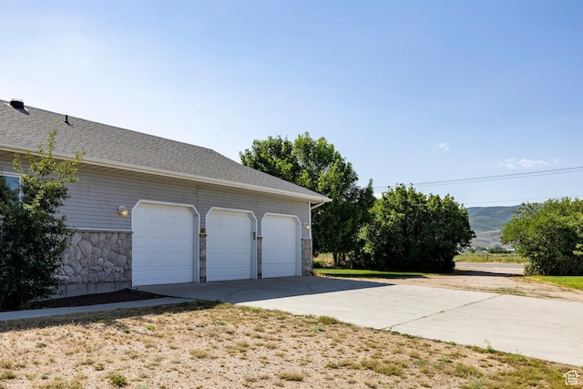 3787 E 1200 S, Heber City, UT 84032 - garage with a mountain view and driveway