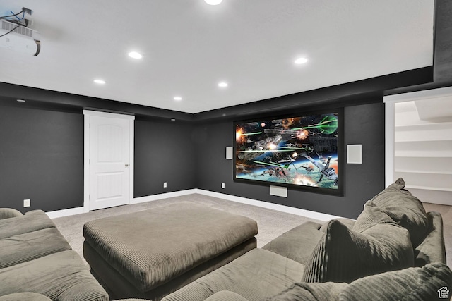 874 W Steeple Chase Dr, Kaysville, UT 84037 - carpeted cinema room featuring baseboards and recessed lighting