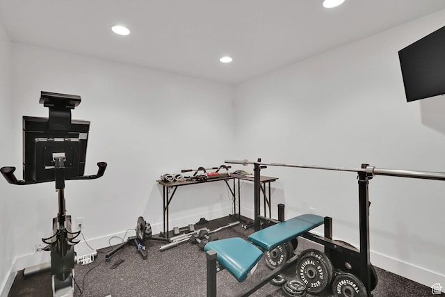 874 W Steeple Chase Dr, Kaysville, UT 84037 - workout room with recessed lighting and baseboards