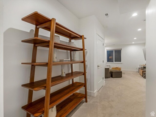 1783 E Bermondsey Ct, Holladay, UT 84117 - corridor featuring light colored carpet and recessed lighting