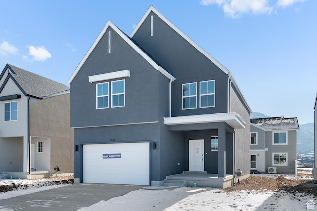 837 N 1860 E Unit 158, Salem, UT 84653 - view of front of house with an attached garage, stucco siding, and driveway