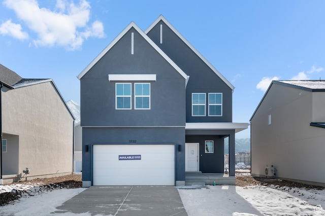 837 N 1860 E Unit 158, Salem, UT 84653 - view of front of home with a garage, stucco siding, and driveway