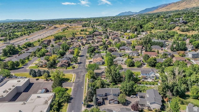823 Creek Ln, Farmington, UT 84025 - aerial view of residential area with mountains