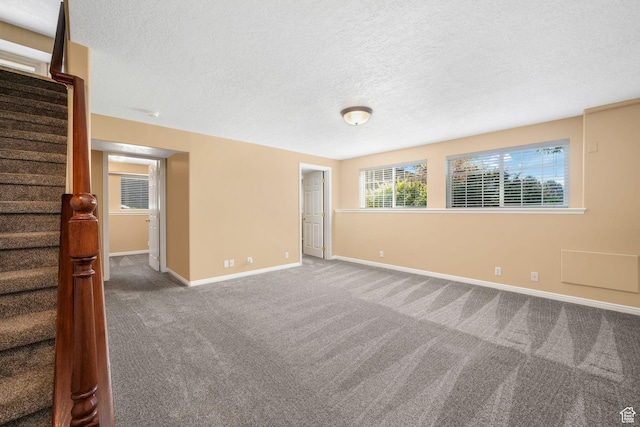 823 Creek Ln, Farmington, UT 84025 - carpeted spare room featuring stairs and a textured ceiling