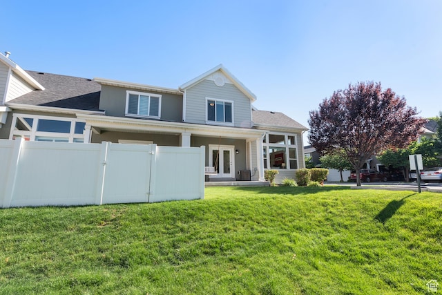 7873 S Farm House Ln E, Midvale, UT 84047 - view of front facade with roof with shingles and a gate