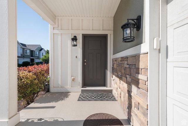 7873 S Farm House Ln E, Midvale, UT 84047 - entrance to property with board and batten siding
