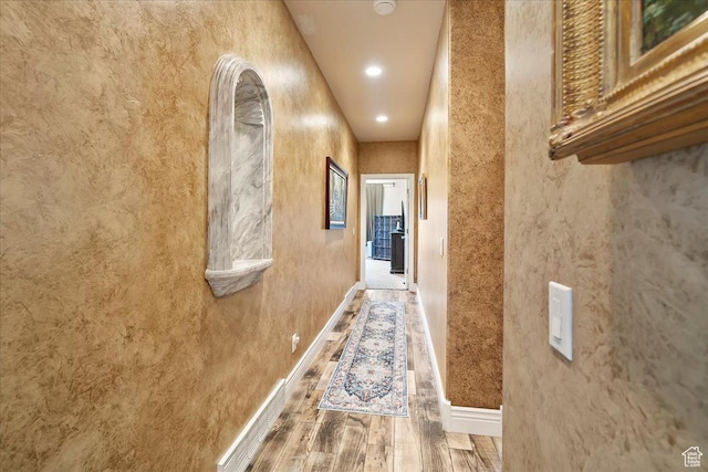 3695 S 3525 W, West Haven, UT 84401 - corridor featuring wood finished floors and recessed lighting