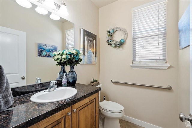 3695 S 3525 W, West Haven, UT 84401 - bathroom with tile patterned flooring, vanity, and healthy amount of natural light