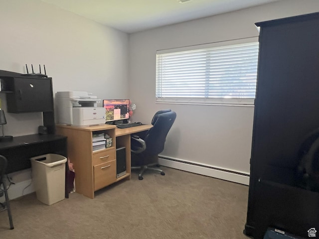 663 E 485 S, Orem, UT 84097 - home office featuring a baseboard heating unit and light carpet