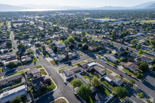 663 E 485 S, Orem, UT 84097 - aerial view of property and surrounding area featuring a mountain backdrop and nearby suburban area