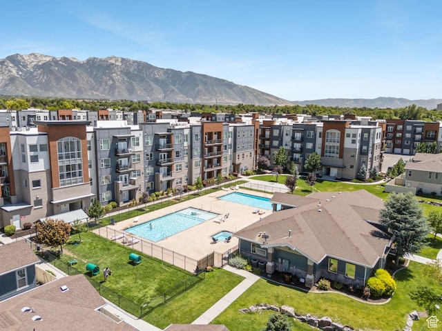 8229 S Resaca Dr Unit D11, Sandy, UT 84070 - aerial view of a mountain backdrop