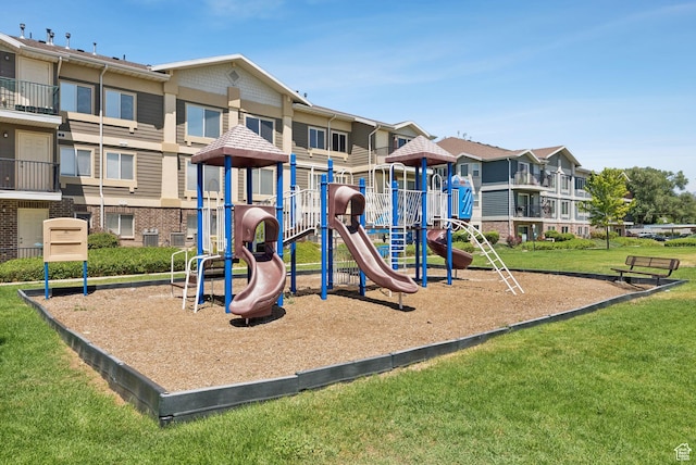 8229 S Resaca Dr Unit D11, Sandy, UT 84070 - community playground featuring a lawn
