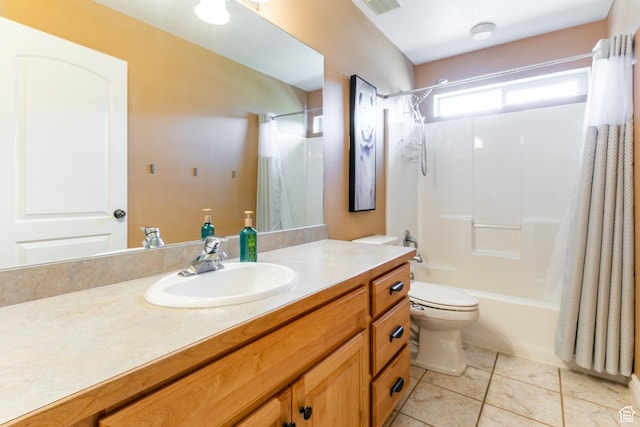 2343 E 1580 S, Spanish Fork, UT 84660 - full bathroom featuring vanity, tile patterned floors, and shower / bath combination with curtain