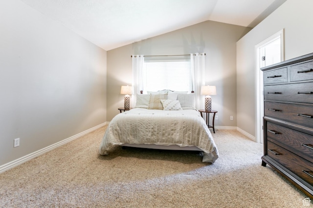 2343 E 1580 S, Spanish Fork, UT 84660 - bedroom featuring light colored carpet and vaulted ceiling