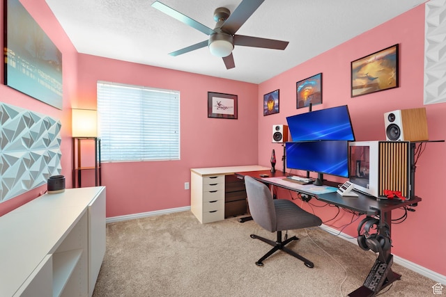 2103 N Aurora Way, Saratoga Springs, UT 84045 - home office with ceiling fan and carpet