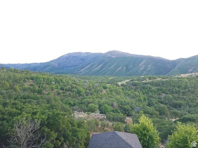 107 W High Sierra Dr, Elk Ridge, UT 84651 - view of mountain backdrop with a heavily wooded area