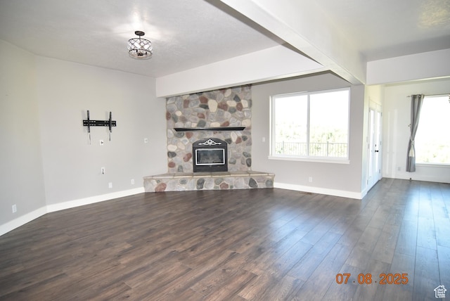 107 W High Sierra Dr, Elk Ridge, UT 84651 - unfurnished living room featuring wood finished floors and a fireplace