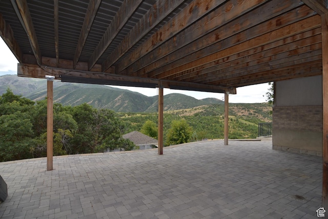107 W High Sierra Dr, Elk Ridge, UT 84651 - view of patio with a mountain view