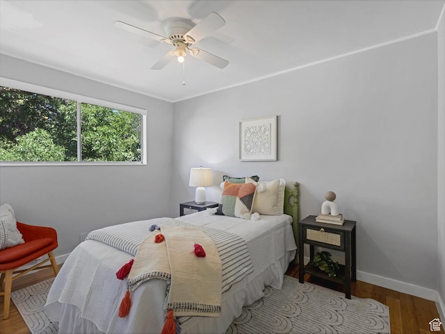 9457 S Poppy Ln, Sandy, UT 84094 - bedroom featuring wood finished floors and a ceiling fan