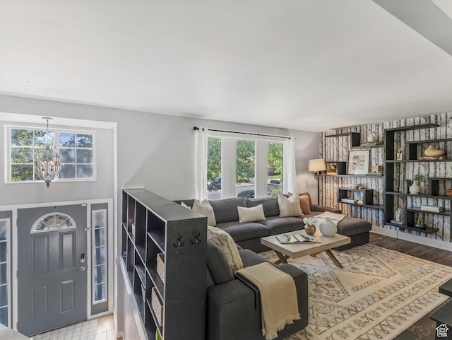 9457 S Poppy Ln, Sandy, UT 84094 - living area featuring a chandelier