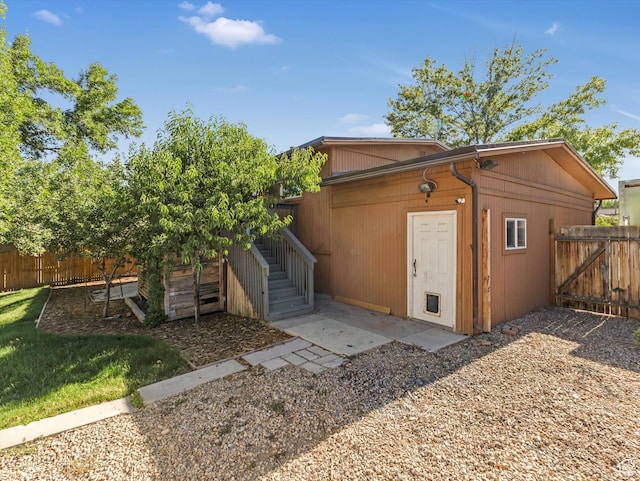 9457 S Poppy Ln, Sandy, UT 84094 - view of outbuilding with stairway
