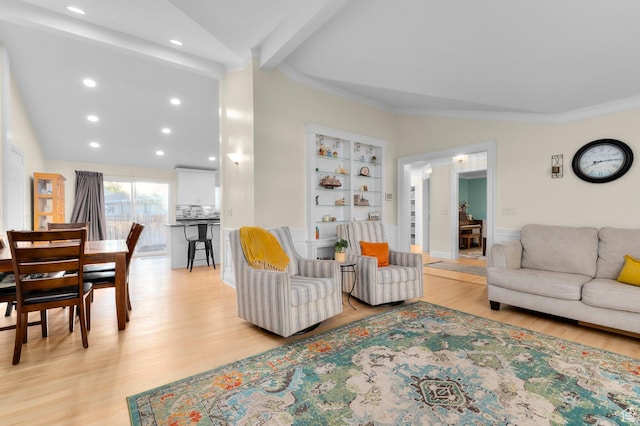 3558 S Chippewa Rd, West Valley City, UT 84120 - living room featuring light wood-type flooring and recessed lighting