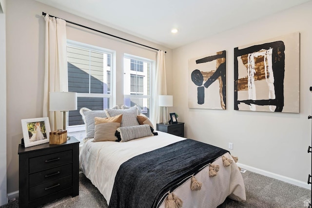 6181 W Franciscotti Dr Unit 521, South Jordan, UT 84009 - bedroom with dark colored carpet and recessed lighting