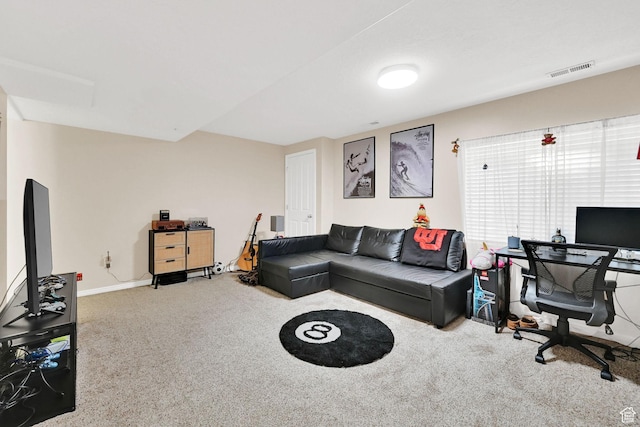 861 E Red Sage Ln, Murray, UT 84107 - living room featuring carpet and a desk