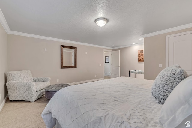 10768 N Fiddlesticks Lot 30, Cedar Hills, UT 84062 - bedroom featuring crown molding, a textured ceiling, and recessed lighting