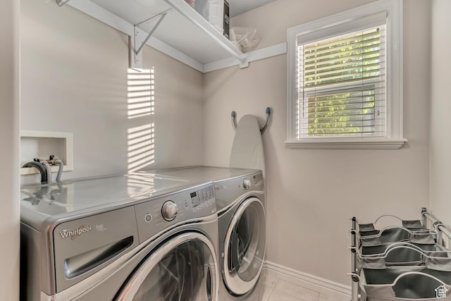 10768 N Fiddlesticks Lot 30, Cedar Hills, UT 84062 - laundry area featuring washer and dryer and light tile patterned floors
