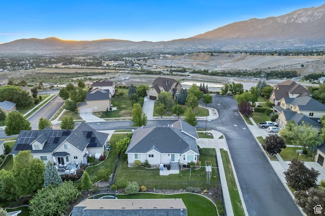 10768 N Fiddlesticks Lot 30, Cedar Hills, UT 84062 - aerial view of property and surrounding area featuring a mountain backdrop and nearby suburban area