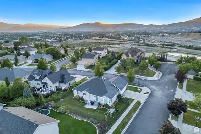 10768 N Fiddlesticks Lot 30, Cedar Hills, UT 84062 - aerial view of property and surrounding area with a mountainous background and nearby suburban area