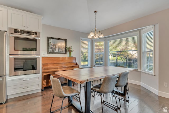 10768 N Fiddlesticks Lot 30, Cedar Hills, UT 84062 - dining space with a chandelier and wood finished floors