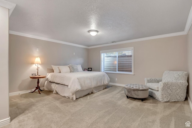 10768 N Fiddlesticks Lot 30, Cedar Hills, UT 84062 - bedroom featuring crown molding, carpet flooring, and a textured ceiling