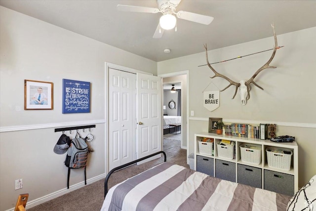 1184 Bridgecreek Ln, Layton, UT 84041 - carpeted bedroom featuring a closet and a ceiling fan