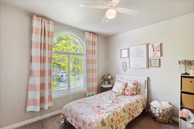 1184 Bridgecreek Ln, Layton, UT 84041 - carpeted bedroom with ceiling fan and baseboards